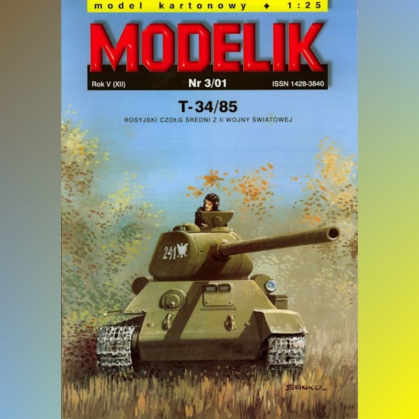 Журнал Modelik - 3/2001 - Танк Т-34-85