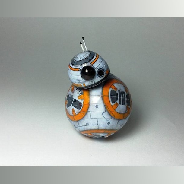 Бумажная модель Астродроид BB-8 (Звездные войны)