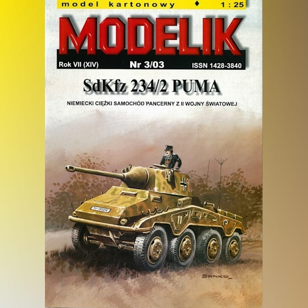 Журнал Modelik - 3/2003 - Бронеавтомобиль Sd.Kfz.234/2 Puma