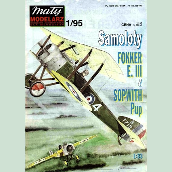 Maly Modelarz - 1/1995 - Истребители Fokker E.III Eindecker и Sopwith Pup