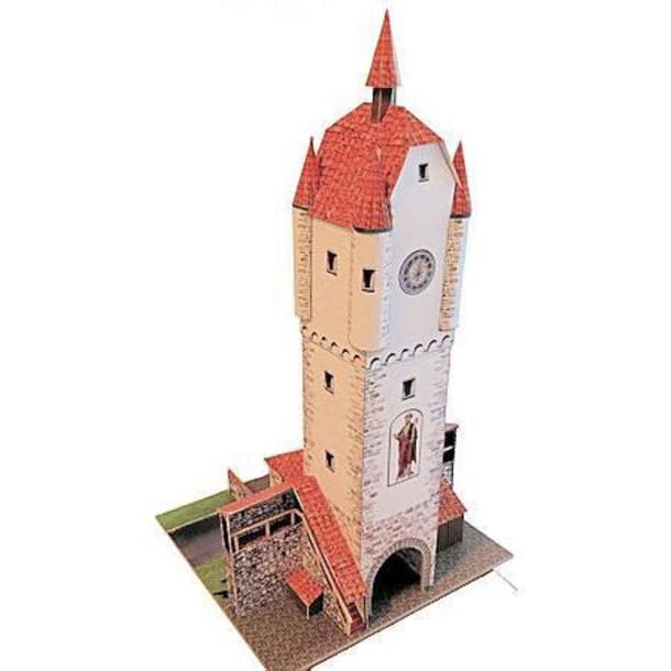 Бумажная модель Ворота Leutkircher Tor (Ванген-им-Алльгой), масштаб 1:87