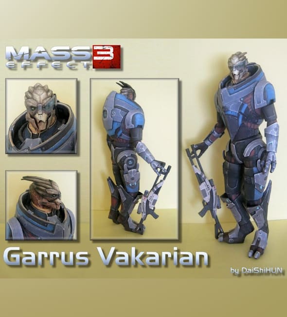 Бумажная модель Гаррус Вакариан (Mass Effect 3)