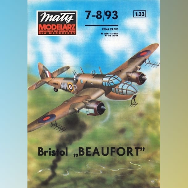 Журнал Maly Modelarz - 7-8/1993 - Бомбардировщик Bristol Beaufort