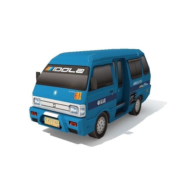 Бумажная модель Автомобиль Suzuki Carry 1.5