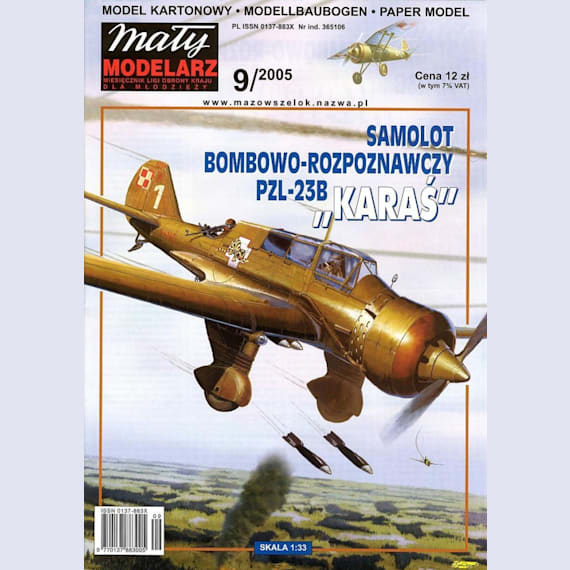 Maly Modelarz - 9/2005 - Бомбардировщик PZL-23B Карась