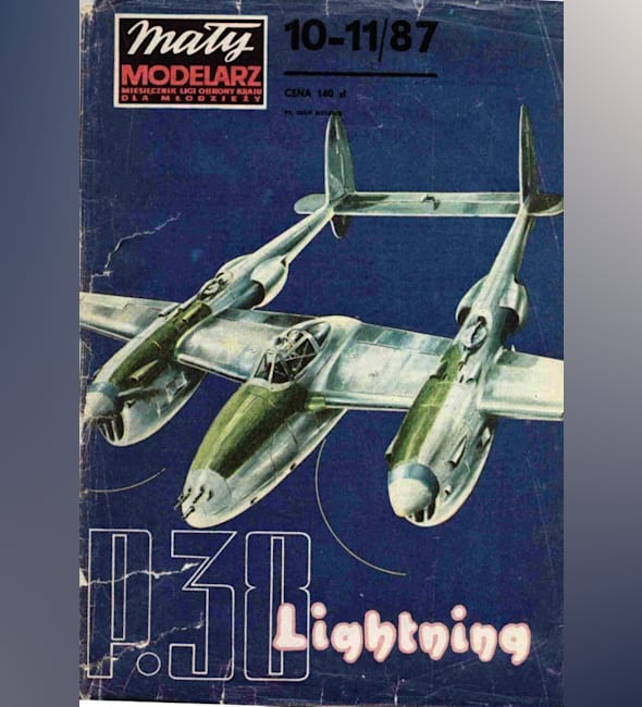 Журнал Maly Modelarz - 10-11/1987 - Истребитель Lockheed P-38 Lightning