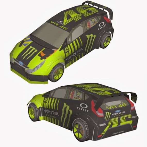 Автомобиль Ford Fiesta WRC Валентино Росси