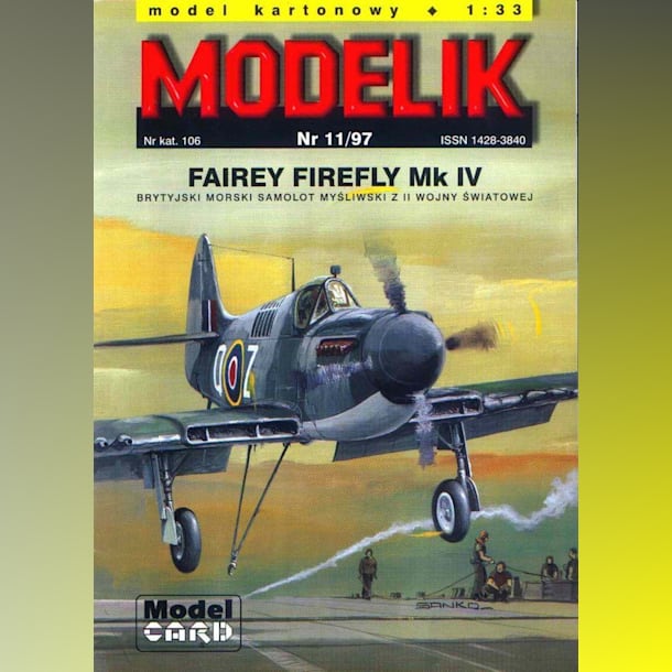 Журнал Modelik - 11/1997 - Истребитель Fairey Firefly Mk.4