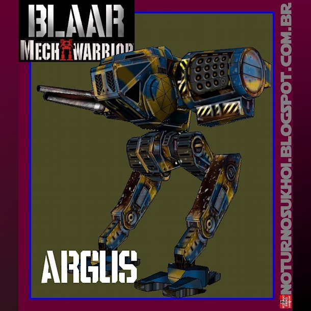 Бумажная модель Робот Argus (MechWarrior)