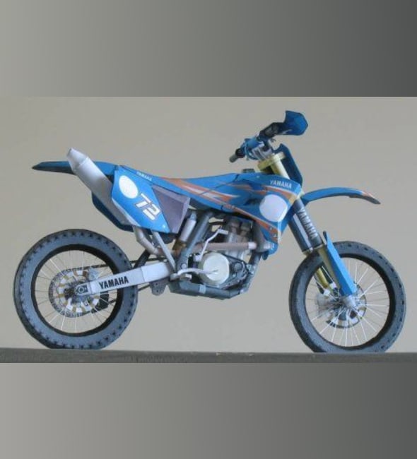 Бумажная модель Мотоцикл Yamaha YZ450FM