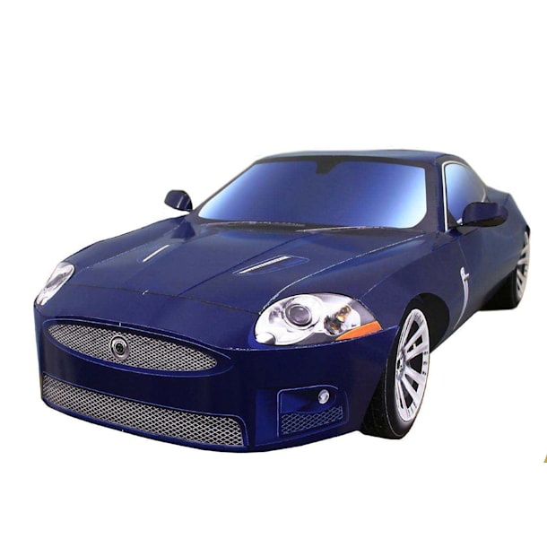 Бумажная модель Автомобиль Jaguar XKR