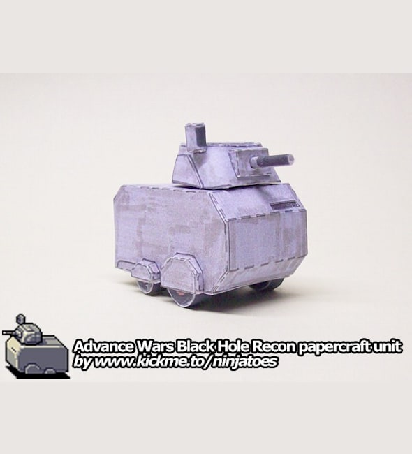 Бумажная модель Разведчик Black Hole Recon (Advance Wars)