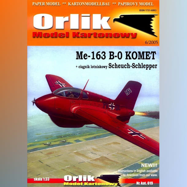 Журнал Orlik - 019 - Истребитель-перехватчик Messerschmitt Me.163В-0 Komet