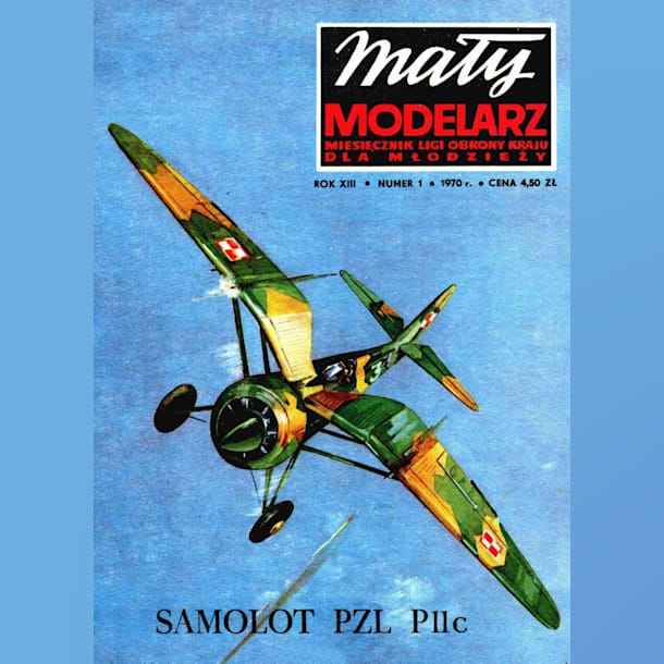 Журнал Maly Modelarz - 1/1970 - Истребитель PZL P.11c