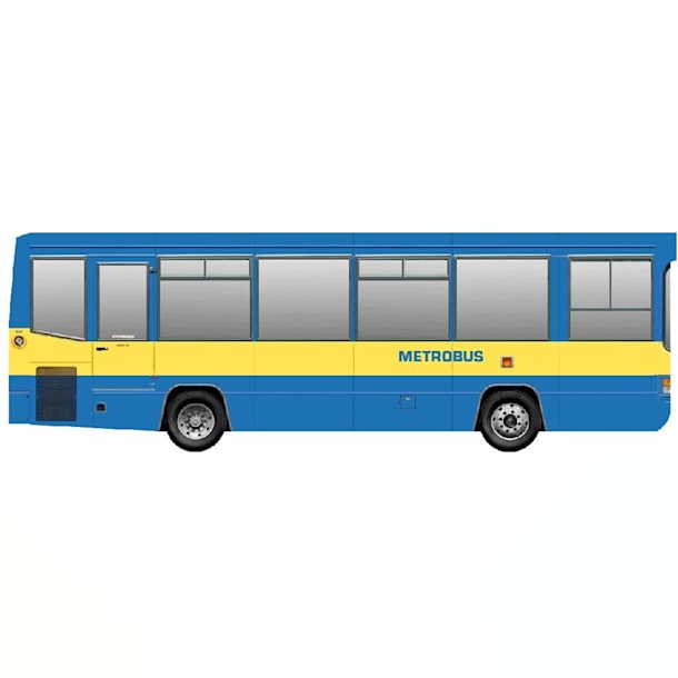 Бумажная модель Автобус Dennis Dart Portsdown