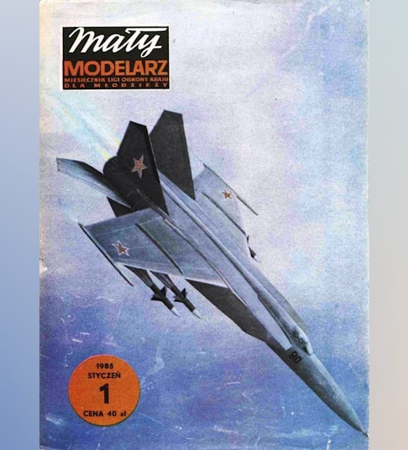 Журнал Maly Modelarz - 1/1985 - Истребитель-перехватчик МиГ-25