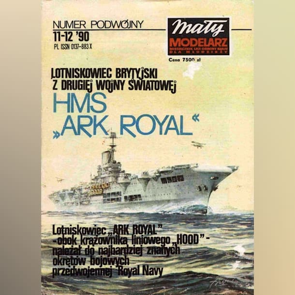 Журнал Maly Modelarz - 11-12/1990 - Авианосец HMS Ark Royal