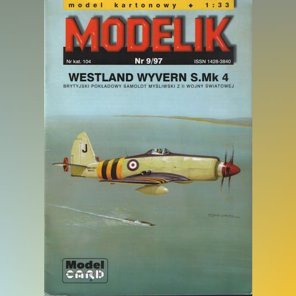 Журнал Modelik - 9/1997 - Палубный истребитель-торпедоносец Westland Wyvern Mk.IV