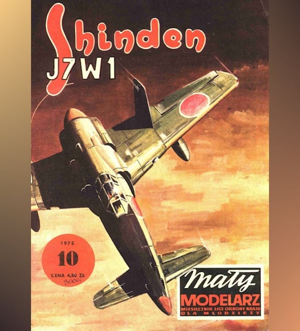 Журнал Maly Modelarz - 10/1975 - Истребитель Kyushu J7W Shinden