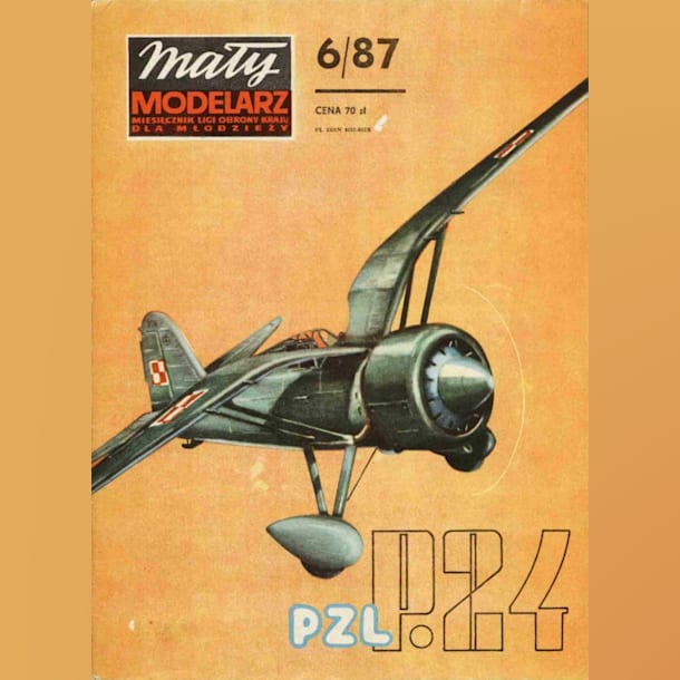 Журнал Maly Modelarz - 6/1987 - Истребитель PZL P-24