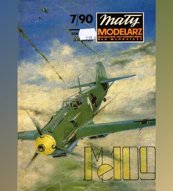 Журнал Maly Modelarz - 7/1990 - Истребитель Messerschmitt Bf.109E