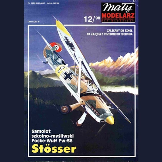 Maly Modelarz - 12/1998 - Истребитель Focke-Wulf Fw 56 Stosser