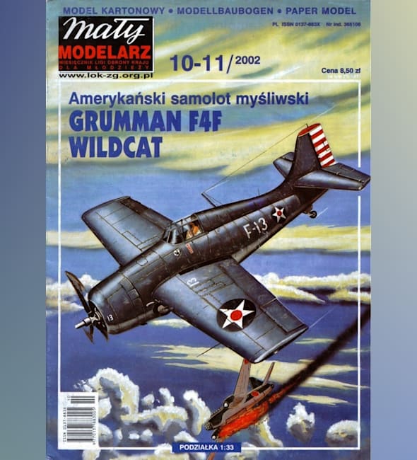 Журнал Maly Modelarz - 10-11/2002 - Истребитель Grumman F4F Wildcat