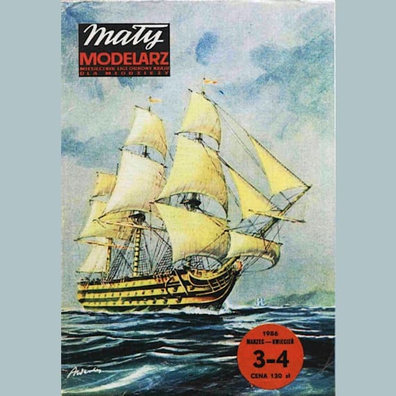 Maly Modelarz - 3-4/1986 - Линейный корабль HMS Victory