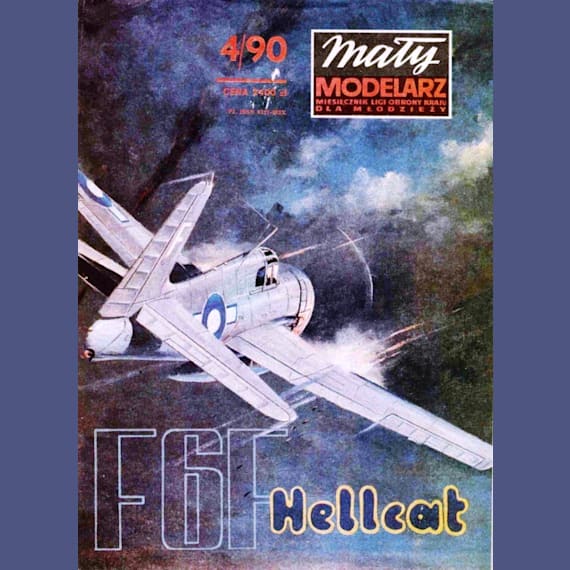 Maly Modelarz - 4/1990 - Палубный истребитель Grumman F6F-3 Hellcat