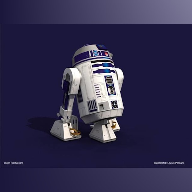 Бумажная модель Дроид R2-D2 (Звездные войны)