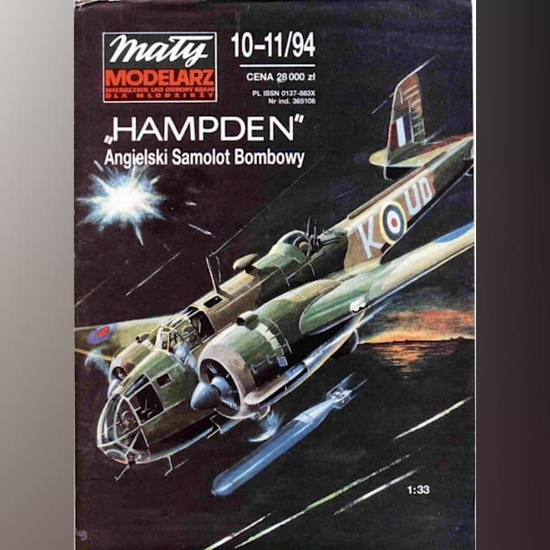 Журнал Maly Modelarz - 10-11/1994 - Бомбардировщик Handley Page Hampden