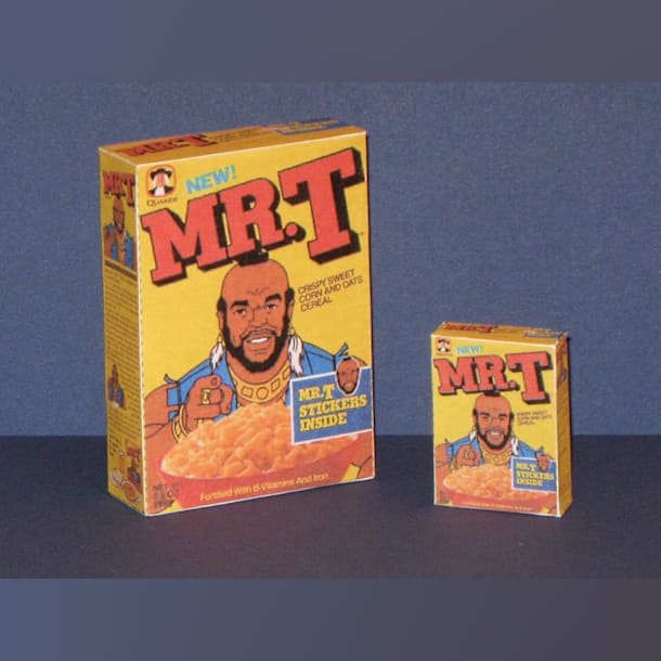 Бумажная модель Коробка хлопьев Mr. T