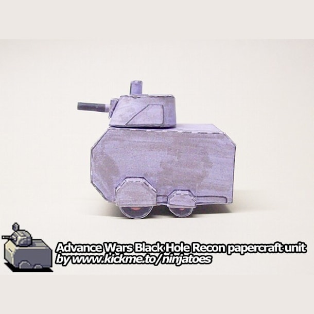 Бумажная модель Разведчик Black Hole Recon (Advance Wars)