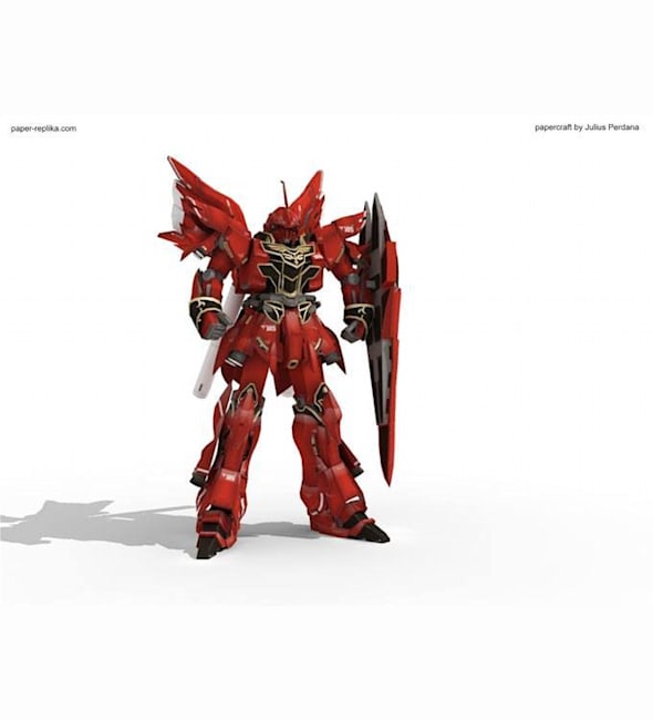 Бумажная модель Робот MSN-06S Sinanju Gundam (Gundam)