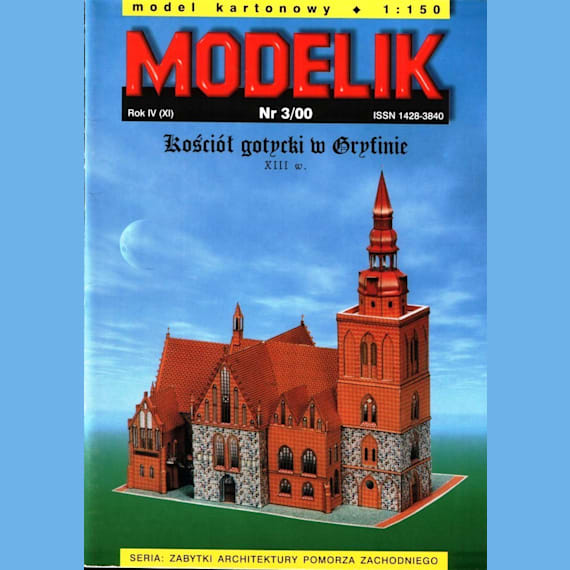 Modelik - 3/2000 - Готический костел в Грыфине