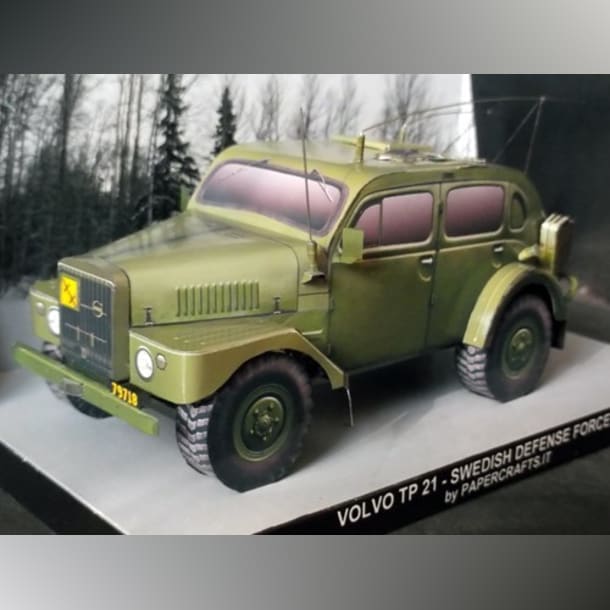 Бумажная модель Автомобиль Volvo TP21