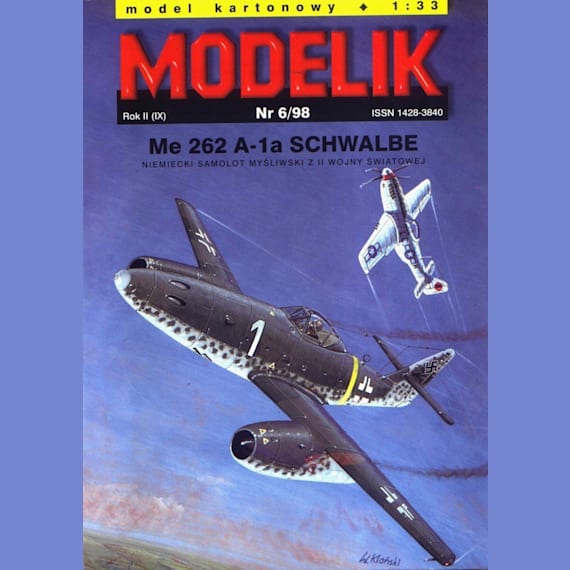 Modelik - 6/1998 - Истребитель Messerschmitt Me.262A-1a Schwalbe