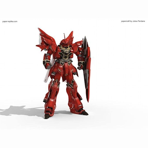 Бумажная модель Робот MSN-06S Sinanju Gundam (Gundam)