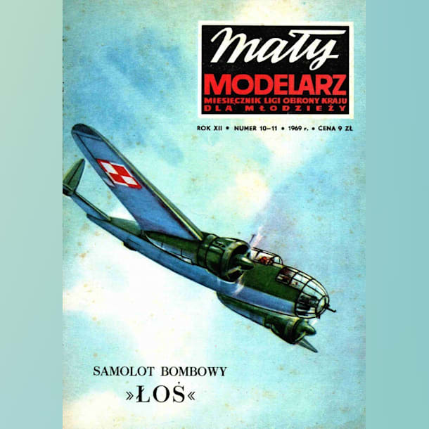 Журнал Maly Modelarz - 10-11/1969 - Бомбардировщик PZL-37B Los