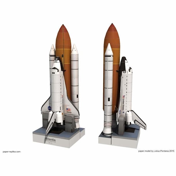 Бумажная модель Космический корабль Атлантис