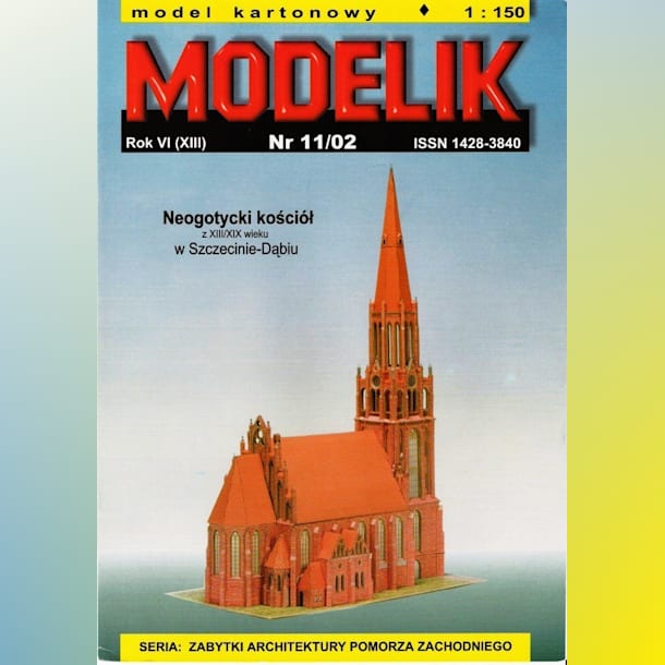 Журнал Modelik - 11/2002 - Неоготический костел в Щецине