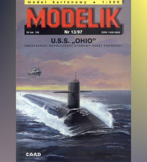 Журнал Modelik - 13/1997 - Подводная лодка USS Ohio (SSGN-726)