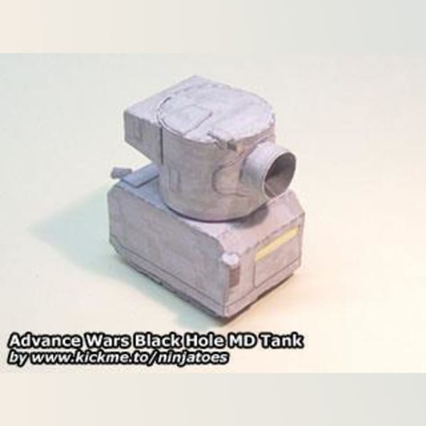 Бумажная модель Танк Black Hole MD Tank (Advance Wars)