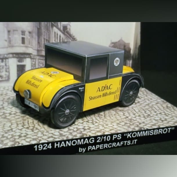 Бумажная модель Автомобиль Hanomag 2/10 PS Kommissbrot