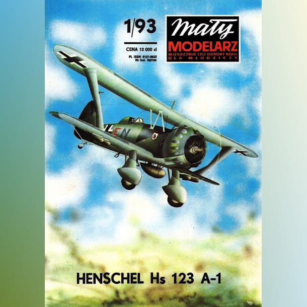 Журнал Maly Modelarz - 1/1993 - Бомбардировщик Henschel Hs 123A-1