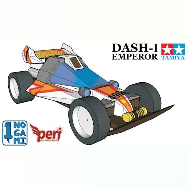 Бумажная модель Автомобиль Dash-1 Emperor (Dash! Yonkuro)