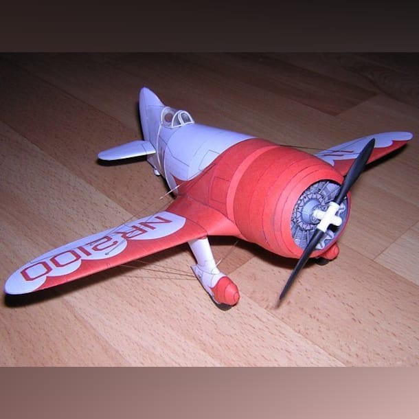 Бумажная модель Самолет Gee Bee R-1