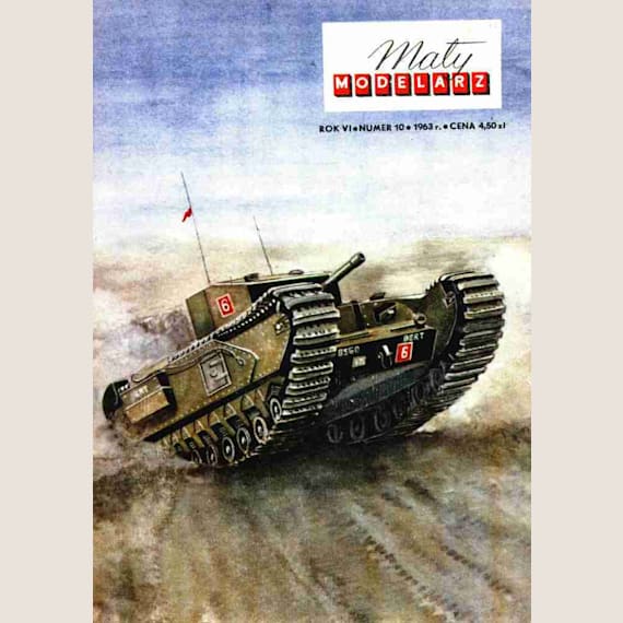 Maly Modelarz - 10/1963 - Танк Черчилль III