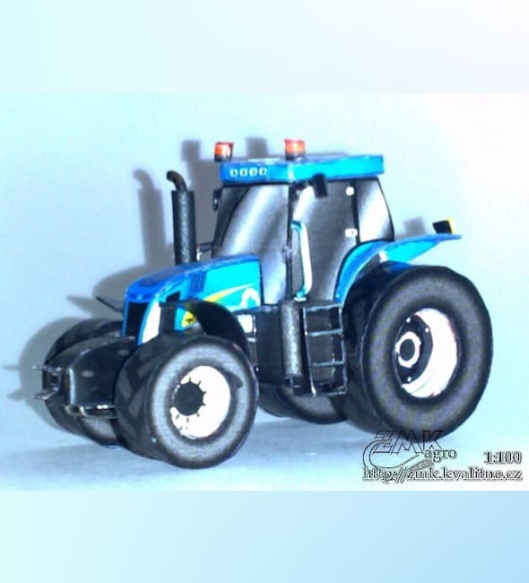 Бумажная модель Трактор New Holland T8050