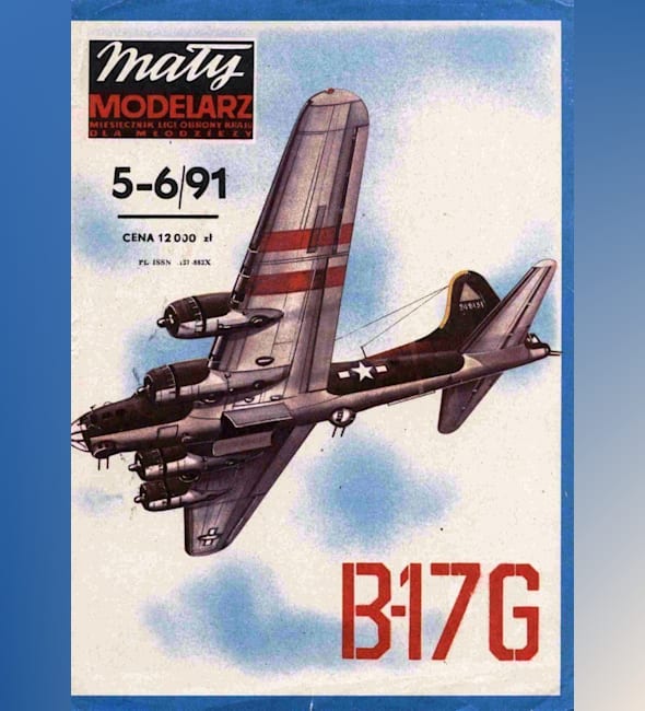 Журнал Maly Modelarz - 5-6/1991 - Бомбардировщик Boeing B-17G Flying Fortress